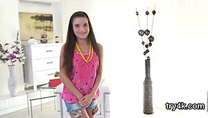 Innocent Teen 18+ Blows Cock In POV, Juicy Pussy Gets Nailed