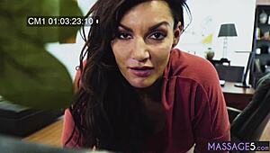 Wet mature fingering before blowjob