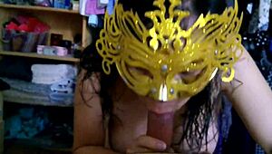 pregnant gloria gives paco an unforgettable blowjob in group setting