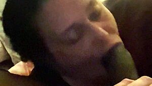 Momma's mouth feels incredibly good with those deep licks on the big cock.