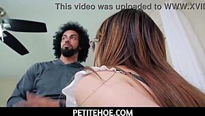 james angel wants hot maid honey hayes and gets her in no time 😏