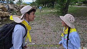 camping with emma anturin exploring her vagina