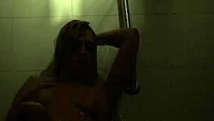 Sexy Dahlias Shows Tits and Pussy in Naughty Shower