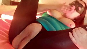 Wife waits with torn leggings after husband's outing