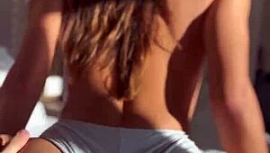 latina hottie surprises with reverse cowgirl morning fuck