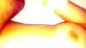 Beautiful indian girl ENJOYS her hot boobs in bedroom