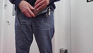 Amateur Flashes Cock And Masturbates In Hospital