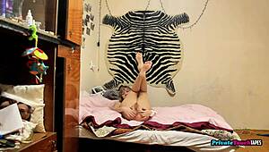 Russian Girl Masturbates Tight Pussy In Private Sex Tape