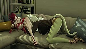 Mush-oku tensei hilda and ghislaine in futanari scene 😏