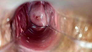 hey, check out this pulsating orgasm right inside her tight vagina