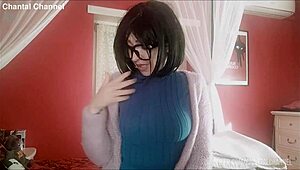 Chantal Squirts From Rough Fingering With Sex Toy.