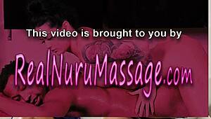 i'm eating out that nuru masseuse with big tits