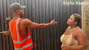 Wife deepthroats contractor