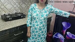 Indian Stepmom Bends Over for Stepson in Kitchen Sex