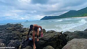 Fudendo Bem Gostoso A Loira Na Prainha Branca