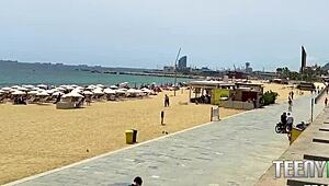 perfect tits spotted at barcelona nude beach apra shay don mulatito