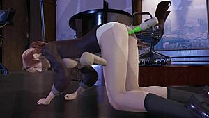 Claire - Anal Training 3D Porn!