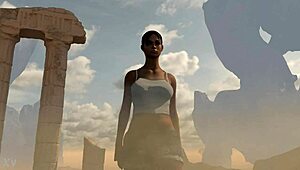 Lara and Sheva Explore Dorky Adventures with Clothes Ripped