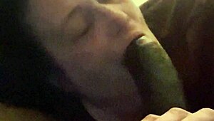 Momma's mouth feels incredibly good with those deep licks on the big cock.