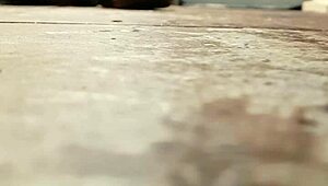 Wife caught masturbating pussy with showerhead in bath.