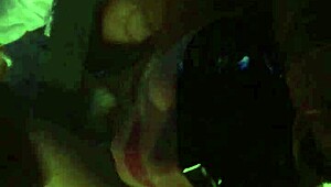 White girl blindfolded sucks dick with handcuffs