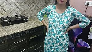 Indian Stepmom Bends Over for Stepson in Kitchen Sex