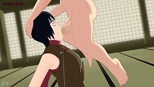 onoki trains kurotsuchi in the traditional hidden stone village arts