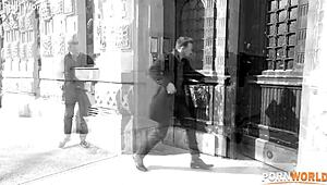 Sucking Her Smuggler with Passion and Handcuffs