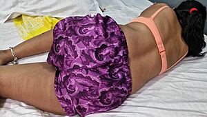 Indian rich bhabhi seduced to suck cock then fucked hard in missionary.