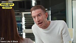 sara blonde invites one more for spanking and sex 😈