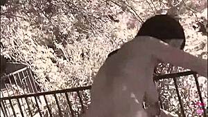 Latex Brunette Sucks Dick