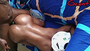 Amateur couple enjoys wet pussy sex with monster cock 😏