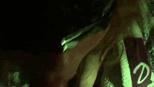 White girl blindfolded sucks dick with handcuffs