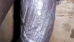 Bigblackie Shaving Big Black Cock For Cash