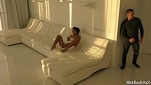 black asian teen 18+ riding monster cock in quickie 😍