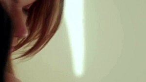 Kissing and touching beautiful sensual lesbians with toys