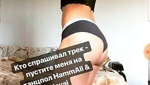 russian albina poses with fetish feet and ass