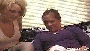 Adorable Cutie Dominates in Sexy Stockings with Lesbian BDSM Play