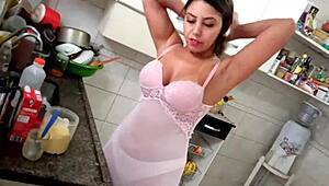 Want some sexy kitchen fetish?