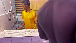 watch this african beauty getting her ass pounded in the kitchen?