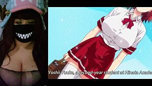 Redhead Girl With Big Tits Fucks In School Cosplay.