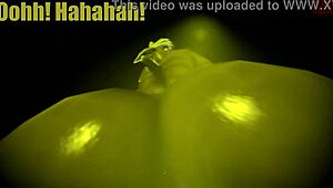 i'm practicing facestitting and farting on this furry guy in pov