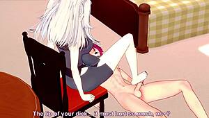 Shishiro Botan Gives Intense Footjob