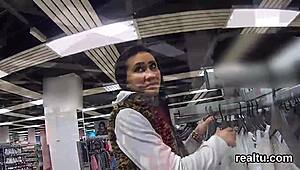 Adorable Czech Nympho Seduced and Pounded in Mall POV