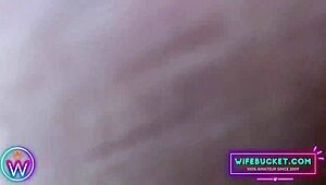 Wifebucket couple showers together before wild fucking in the bathroom