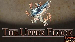 bound booty babe dominated in threesome before cumshot