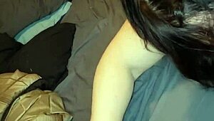 Glowing milf slurps hard cock with perky nipples, damn! 😍