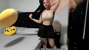 trainer teaches practices