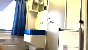 Did she show her face with glasses in public train sex?