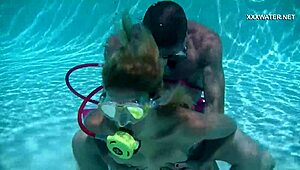 Man, Cruz gives blowjobs in the pool, cum just everywhere underwater!